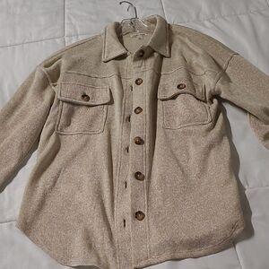 Derek Heart Women's Tan Button-Up Jacket